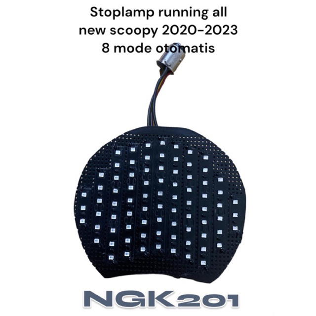 Stoplamp/lampu rem Running Allnew Scoopy 2020 2021 2022 2023 8 mode otomatis