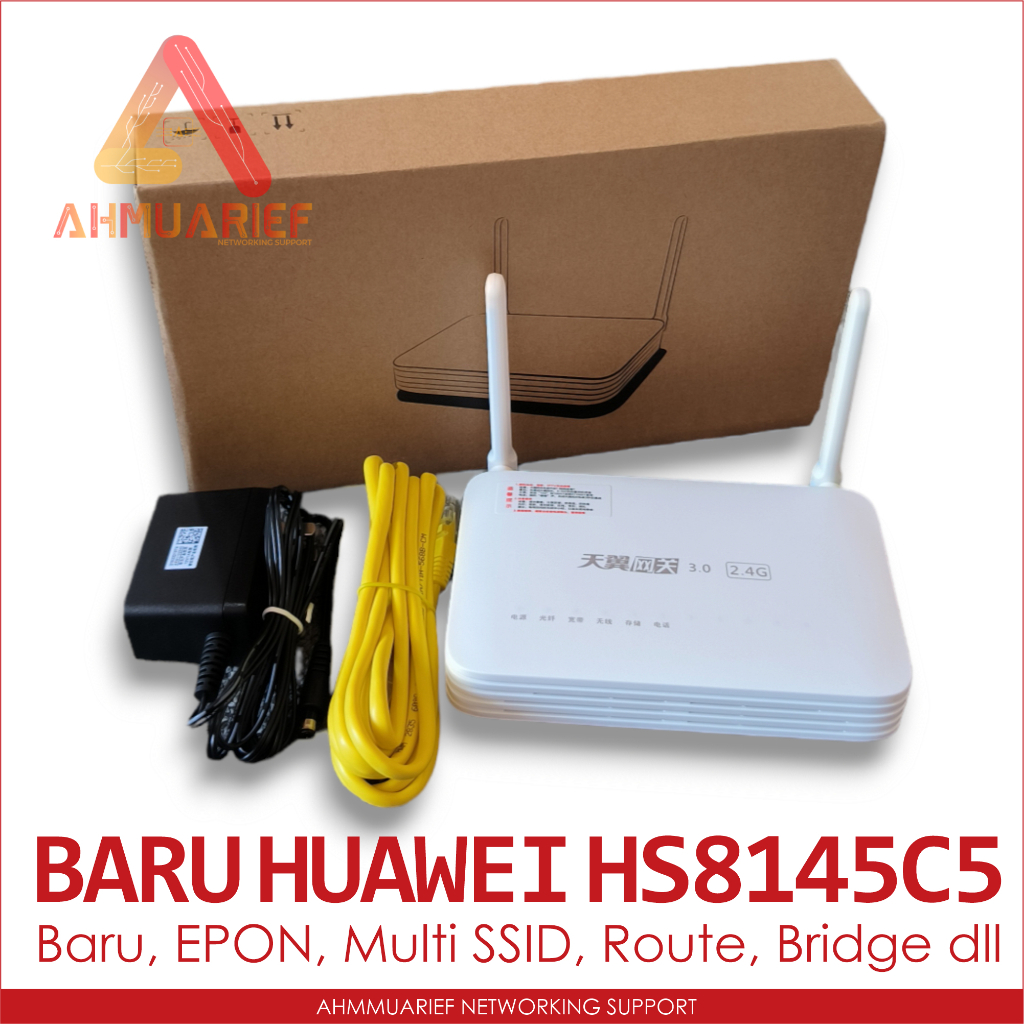 BARU - EchoLife HUAWEI HS8145C5 ONT EPON BUKAN GPON XPON WIRELESS BUKAN HS8145C HG8245H HG8245H5 HG8