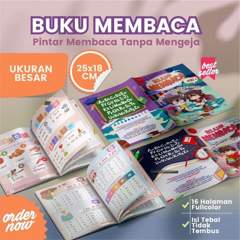 

Buku Belajar Membaca Murah Buku Belajar Membaca Tanpa Mengeja TK/PAUD