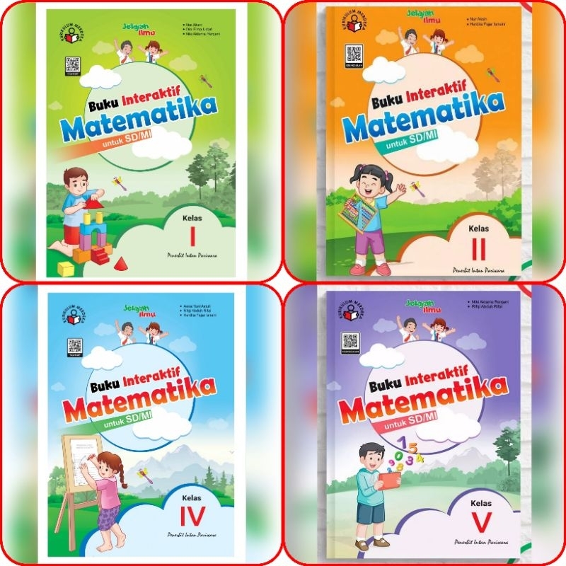 Buku Interaktif Matematika Kurikulum Merdeka SD Kelas I, II, IV, V / 1, 2, 4, 5 Tahun 2023 Intan Par