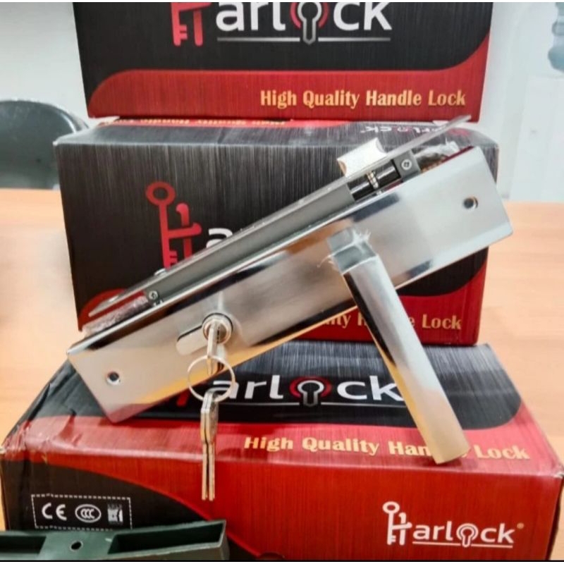 Kunci Pintu Besar HARLOCK 077 SN | Kunci Pintu 25 cm Fullset