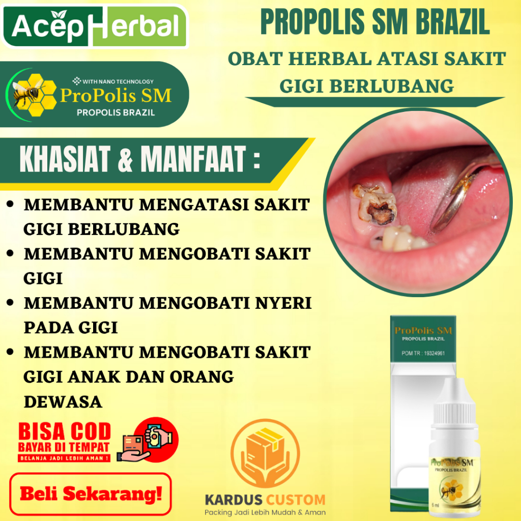 Obat Sakit Gigi Berlubang - Obat Sakit Gigi ,Obat Nyeri Gigi, Obat Sakit Gigi Anak Dan Dewasa PROPOL