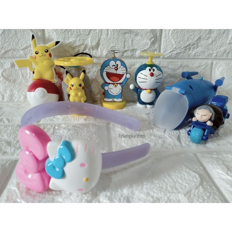 Happy Meal Mcdonalds Toys Mainan Anak Hadiah Mcd Pokemon Pikachu HelloKitty Doraemon Despicable Me 3