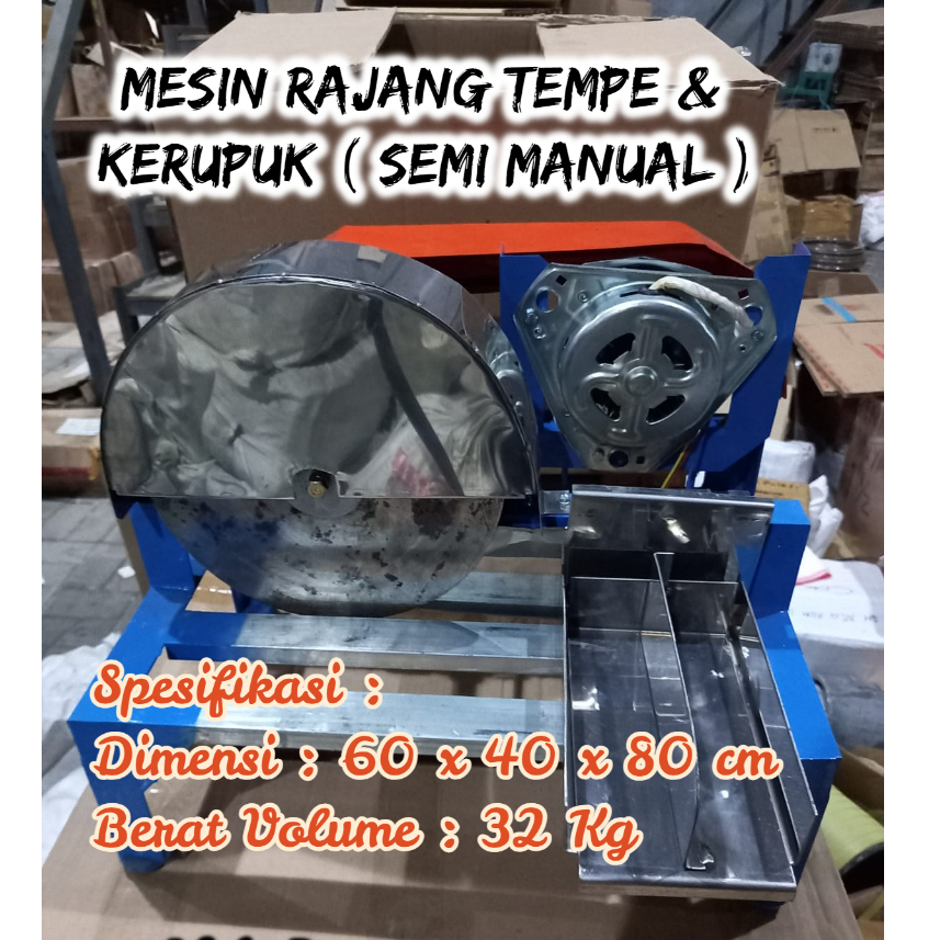 Mesin Rajang Tempe & Kerupuk ( semi manual ) murah berkualitas