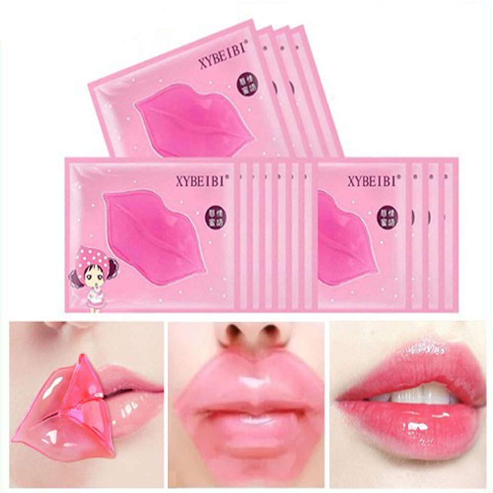 XYBEIBI PERAWATAN MASKER BIBIR COLLAGEN Pelembab Mulut Kering Pecah Lip Mask Moisturizing Moist Halus Lembut Pink