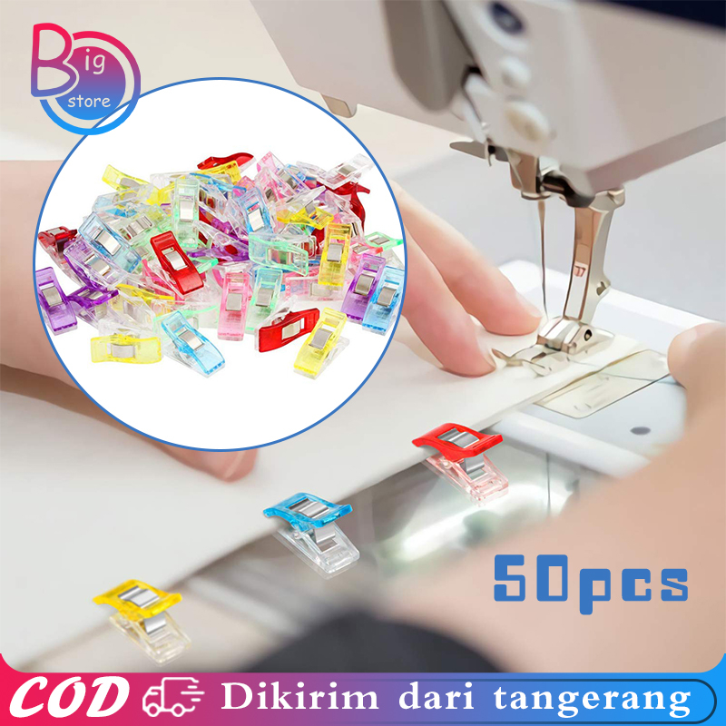 50pcs Penjepit Kain Jahit Penjepit Jahitan Wonder Clip Penjepit Kain Jahitan Untuk Menjahit Selimut