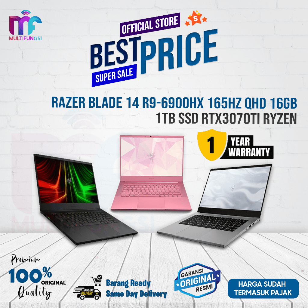 Laptop Razer Blade 14 R9-6900HX 165Hz QHD 16gb 1TB SSD RTX3070Ti