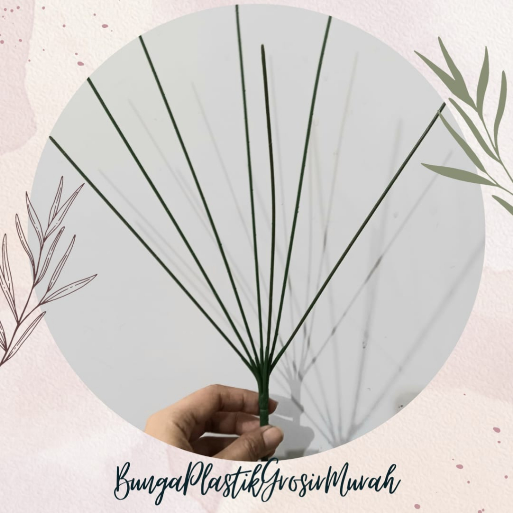 Kawat Bunga Tangkai Bunga Cabang 7 / 1 Lusin