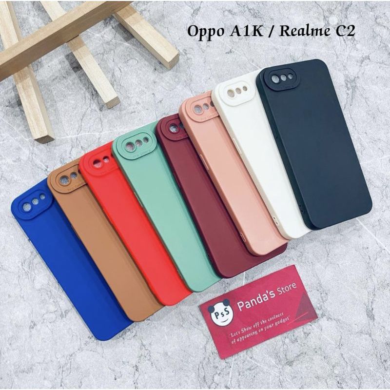 Case Pro Camera Oppo A1k/Realme C2 Candy Case Full Color 3D Silikon TPU