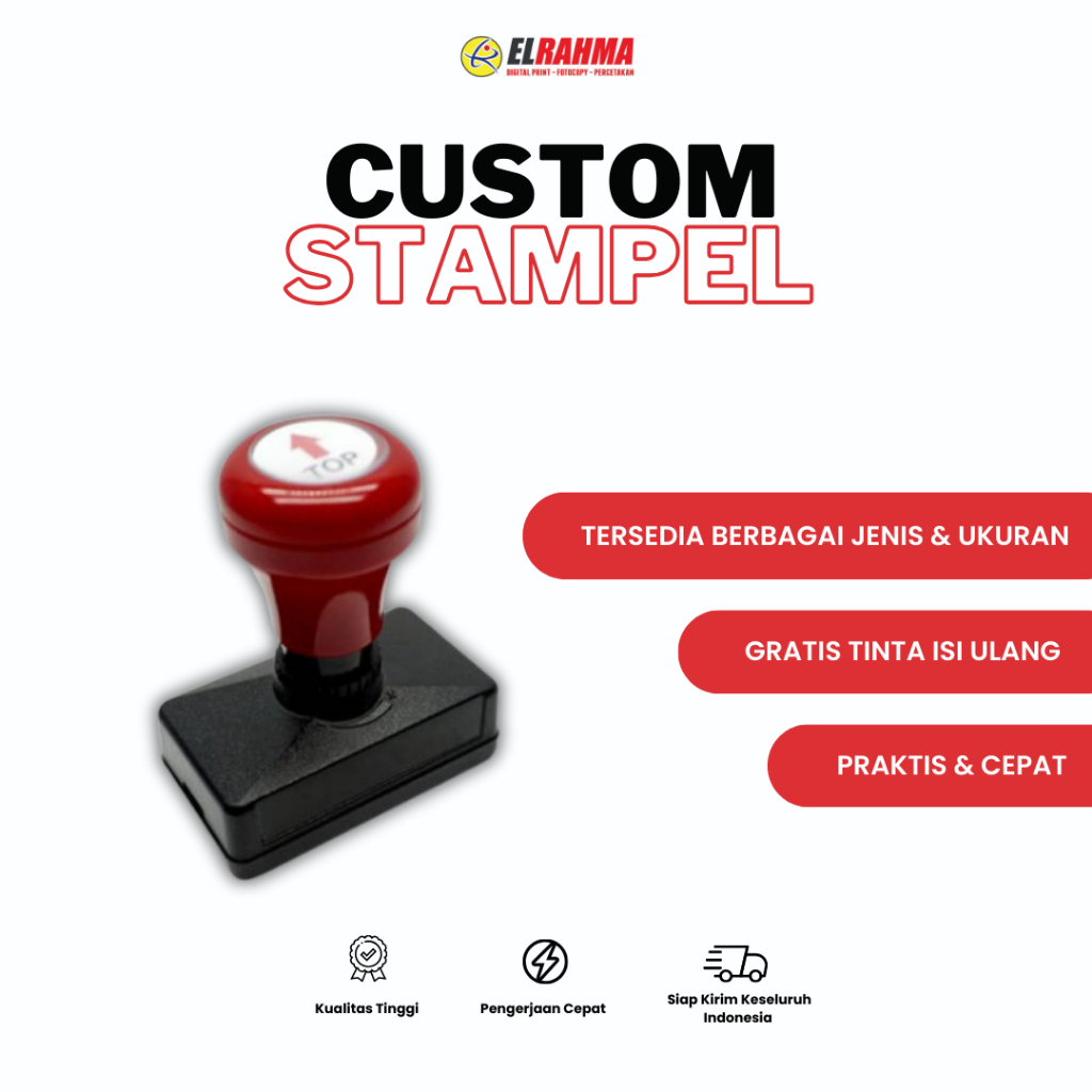 

CUSTOM STEMPEL OTOMATIS / FREE DESIGN / FREE TINTA
