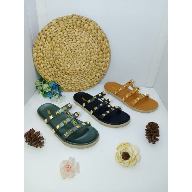 DC 413- Sendal Viral Duri Kecil / Wanita Dewasa