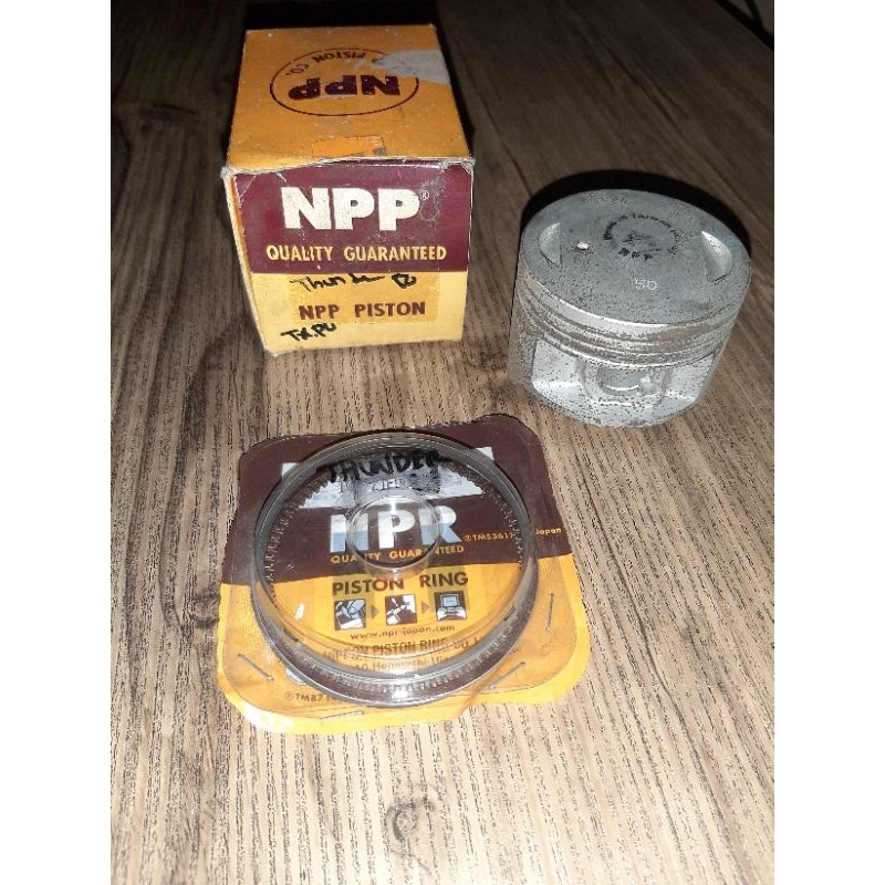 Piston kit seher Thunder125/Ring seher thunder125 os:50 NPP