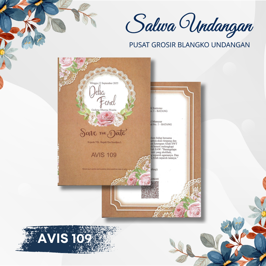 Blangko Undangan Avis 109 Harga Murah