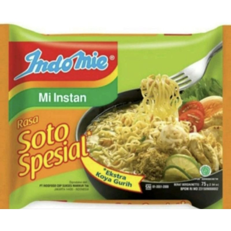 

indomie soto spesial dapat 10 pcs