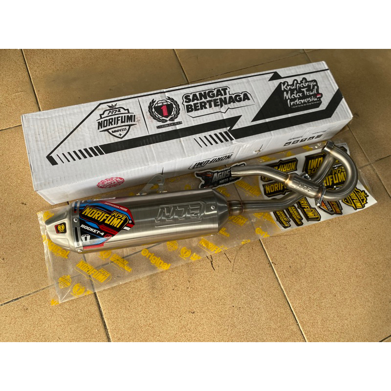 knalpot roket 4 ss standart klx dtracker 150 crf150 l original norifumi racing