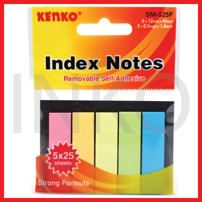 

KENKO INDEX NOTES 5X25SHEETS