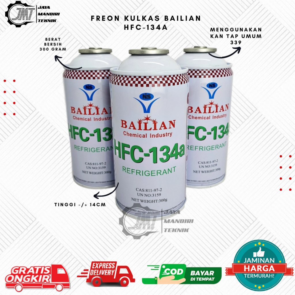 FREON BAILIAN/ FREON KULKAS / FREON AC MOBIL / FREON R134A BAILIAN