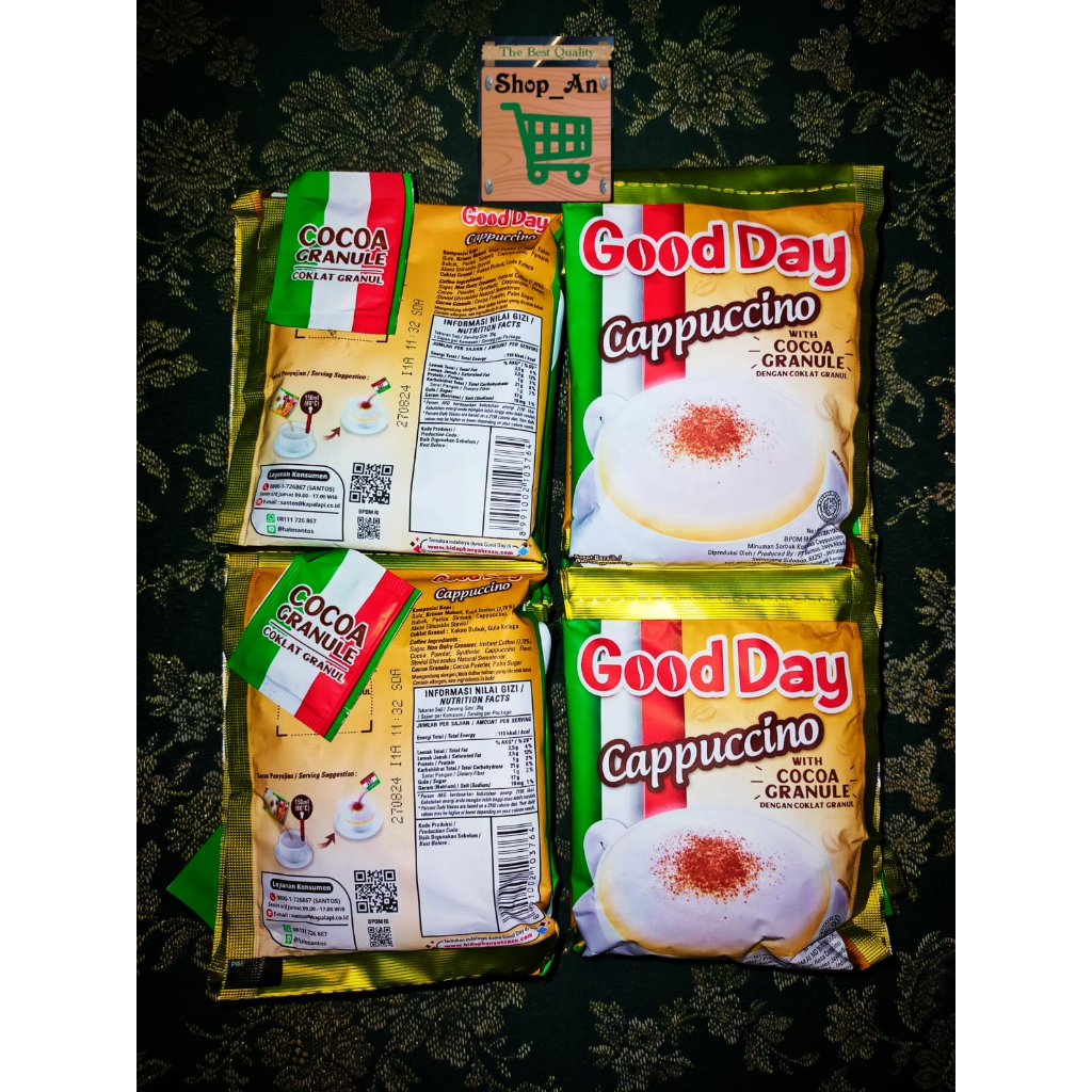 

GOOD DAY CAPPUCINO // Kemasan renceng 25gr x 10 sachet