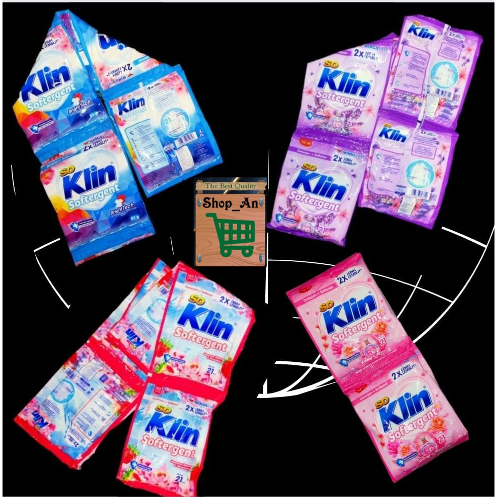 SoKlin Softergent // Detergen bubuk kemasan sachet 41gr x 6