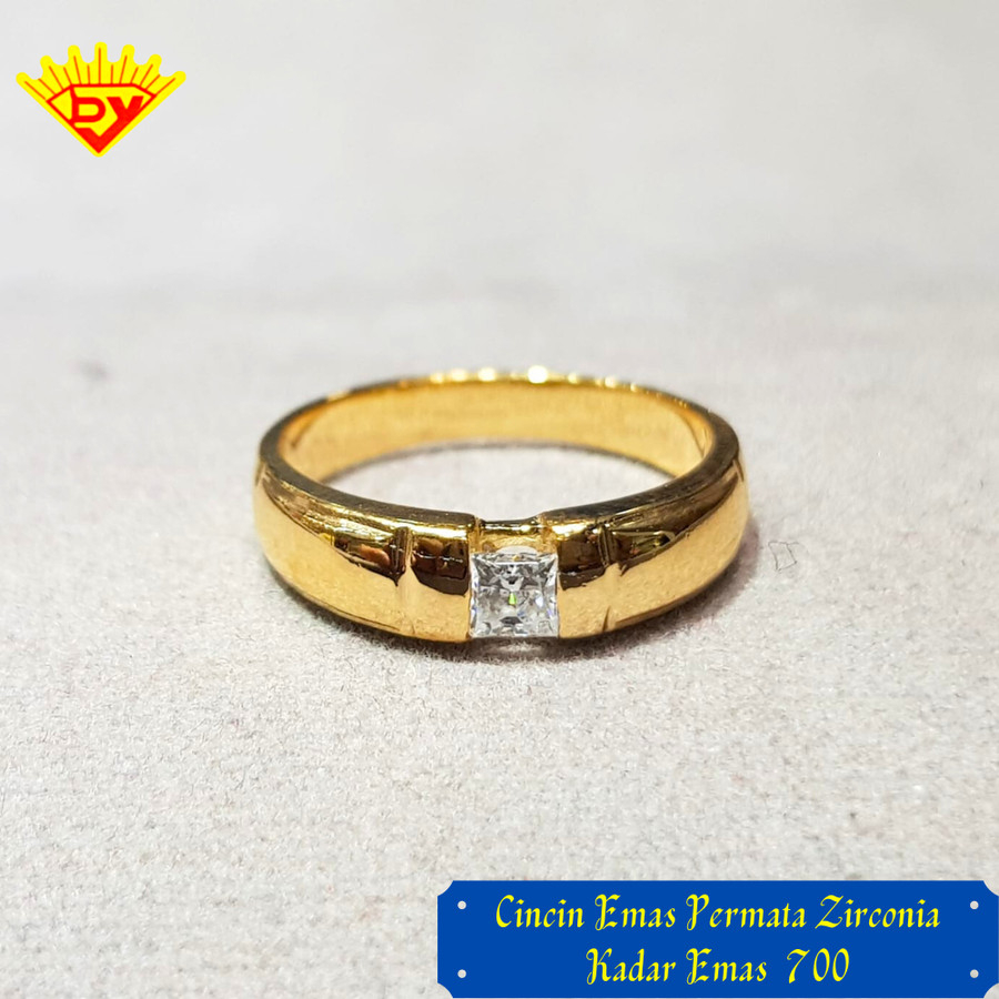 Cincin Emas Kuning Kadar Emas 700