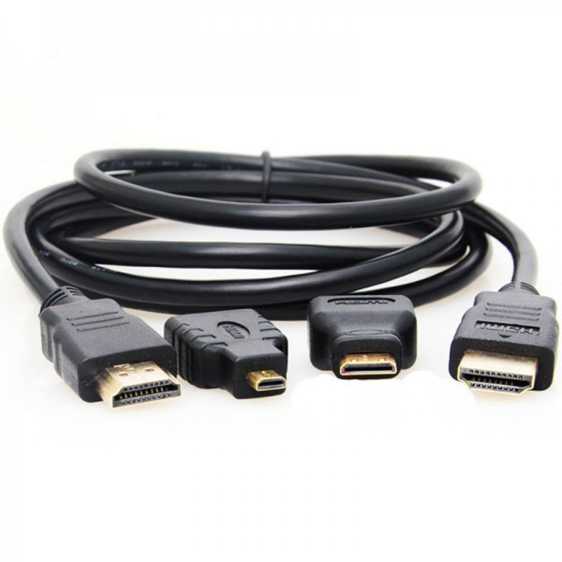 Kabel For HDMI 3in1 hdmi to hdmi mini hdmi micro hdmi kabel 3 in 1