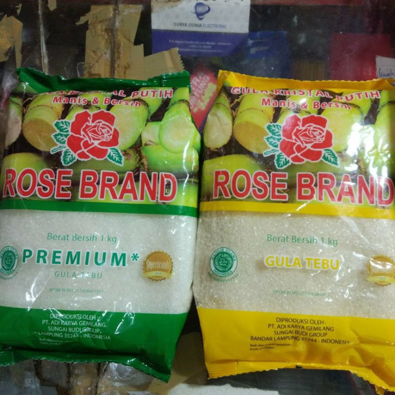 

Gula rose brand per bungkus 1 kg