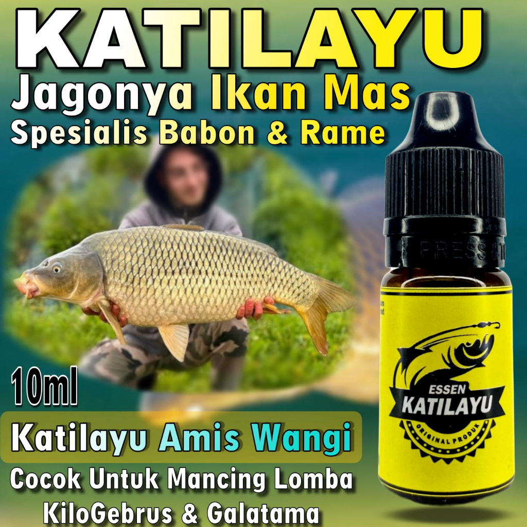 Raja Podium Essen Katilayu Premium Produk isi 10ml Original Asli, Essen Getah Katilayu Khusus Ikan M