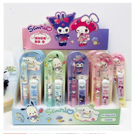 

SS Pensil Mekanik HB Set Pensil Karakter kartun lucu 0.5mm Pensil Anak Mekanik 0.5mm Pensil Impor Lucu