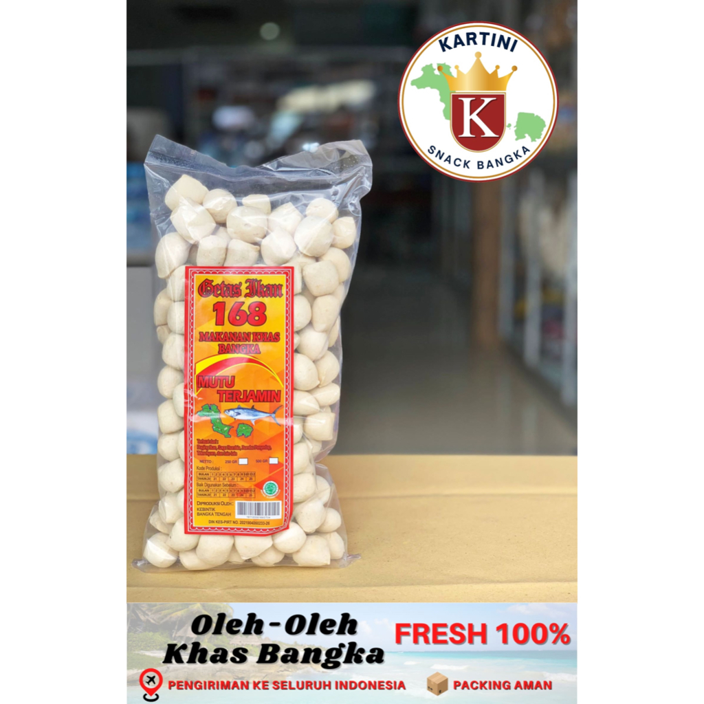 Getas Ikan 168 Khas Bangka 250gr