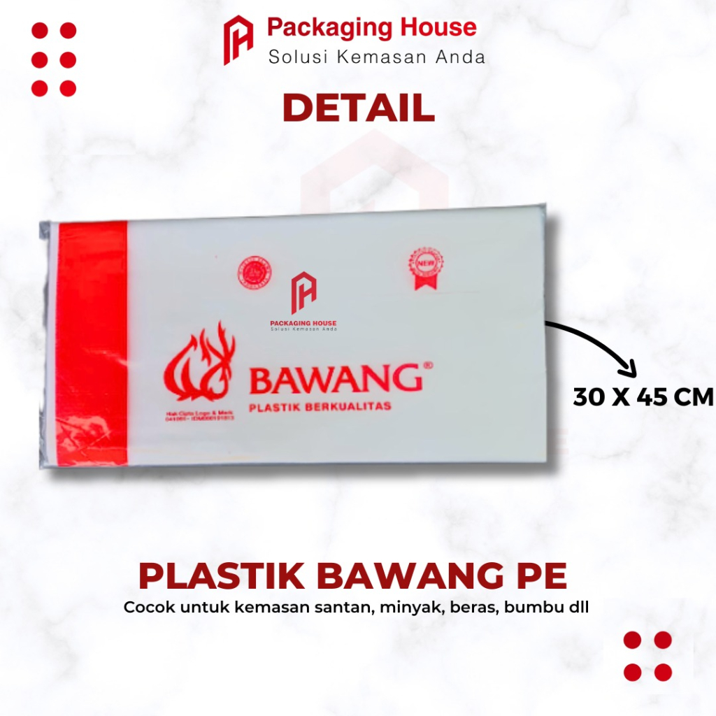 PLASTIK PE BAWANG 30X45 | PLASTIK 4 KG PE BAWANG | PLASTIK MAKANAN