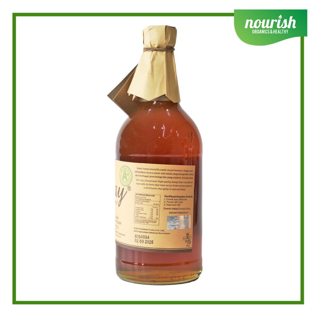 

QH Madu Uray 875 gram (Madu Lebah Hutan / 100% Raw Natural Honey)-Jkut