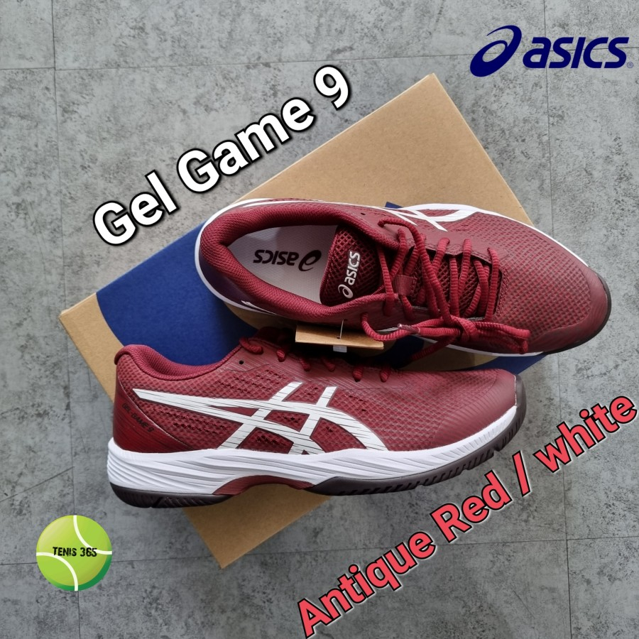 Sepatu Tenis Asics Gel Game 9 - Antique Red / White