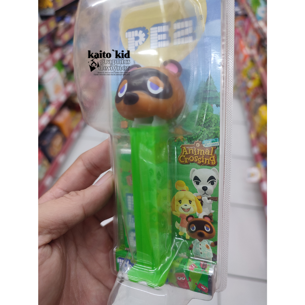 

PEZ Permen ANIMAL CROSSING Rakun Tom Nook Dispenser Candy Lucu Unik