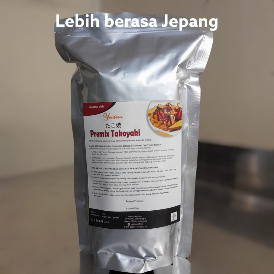 

Tepung Takoyaki Berupa 1 Kg Premix Untuk Jualan Takoyaki Matang