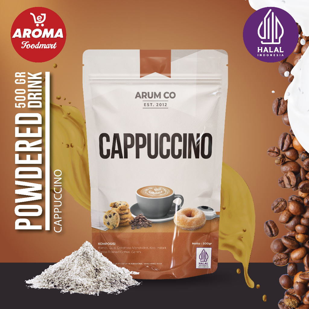 

Arum Co Bubuk Cappuccino Powder 500gr Minuman Serbuk Kopi Cappuccino