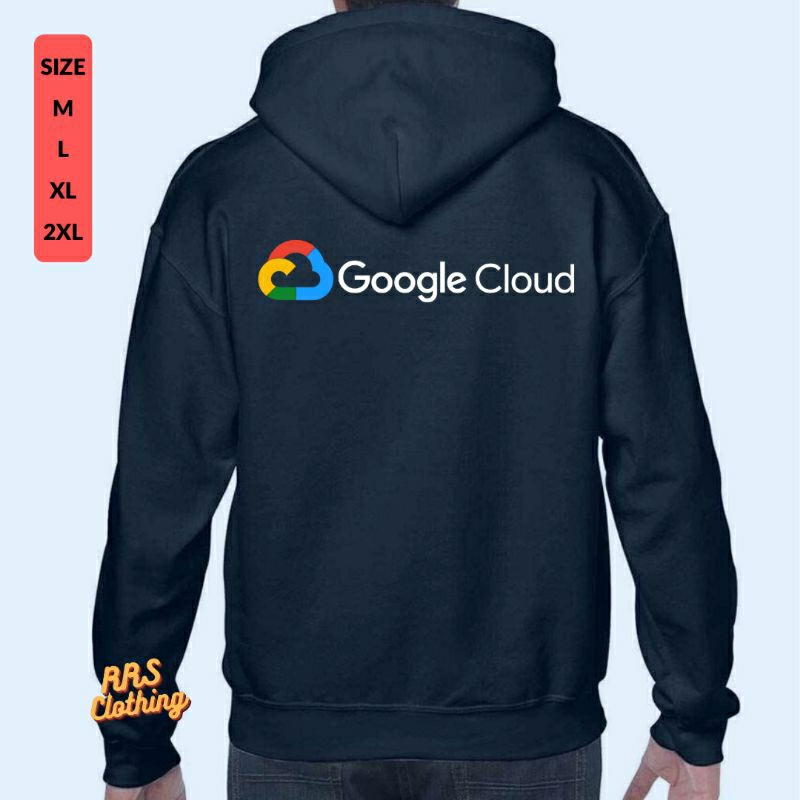 Jaket hoodie zipper programmer google cloud buku coding programming