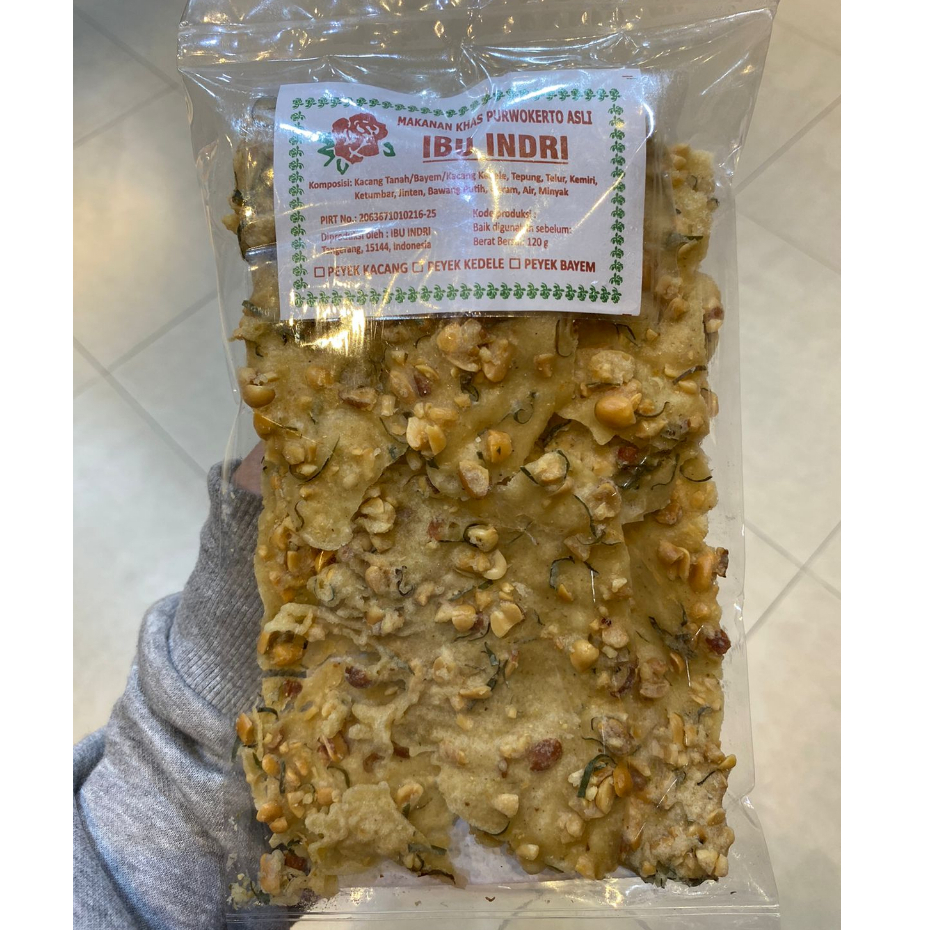 

Peyek Kacang Peyek Bayem Ibu Indri Makanan Khas Purwokerto Asli 120 gr