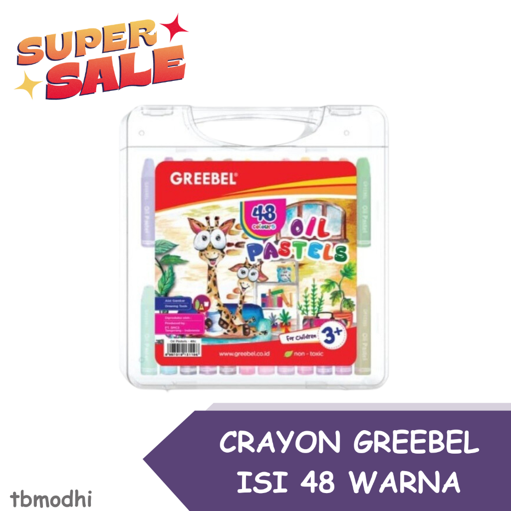 

GREEBEL 48 OIL PASTELS / CRAYON GREEBEL 48 WARNA
