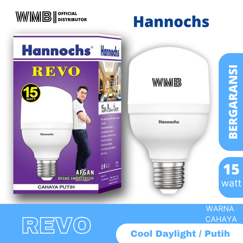 Lampu Hannochs LED Revo 15W/Watt CDL-Putih