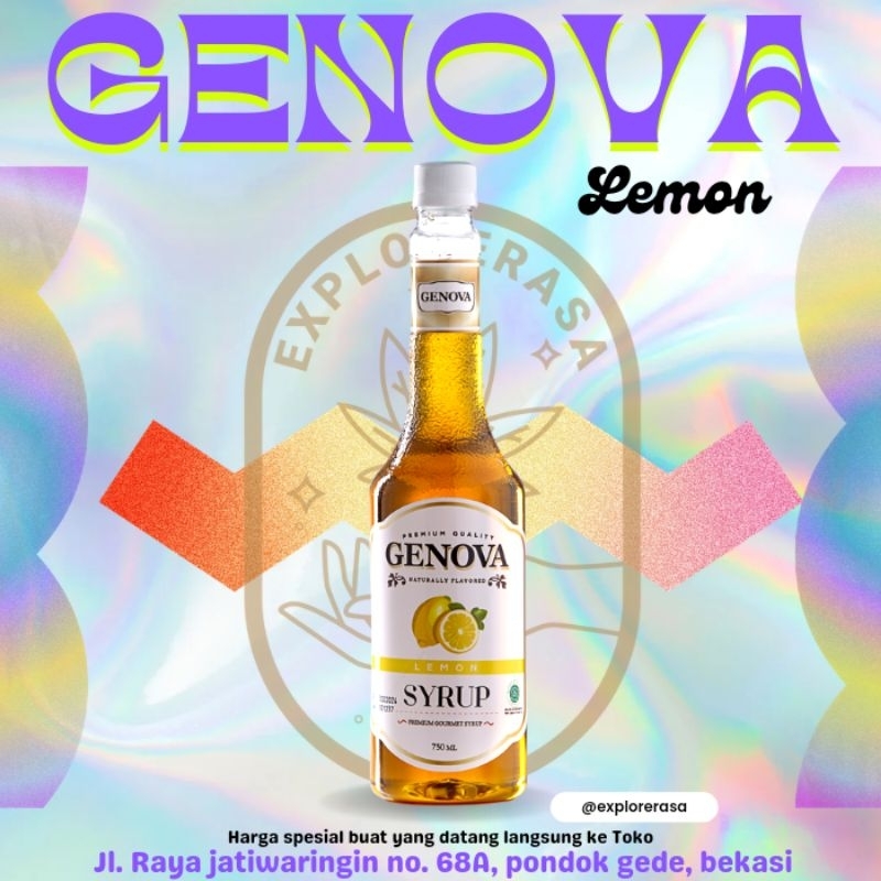 

Genova syrup rasa lemon isi 750ml