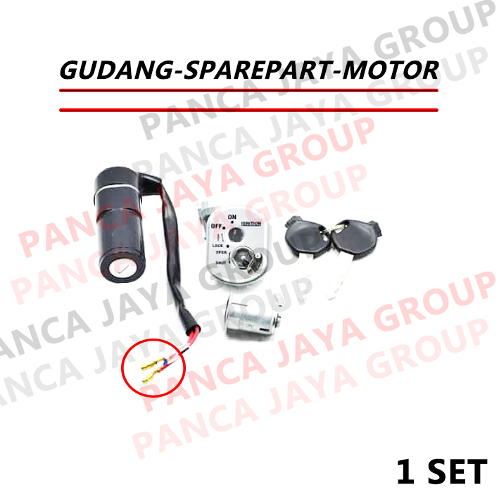 KUNCI KONTAK JOK KEY-SET HONDA SUPRA X 125 KARBU LAMA OLD BATMAN KVL