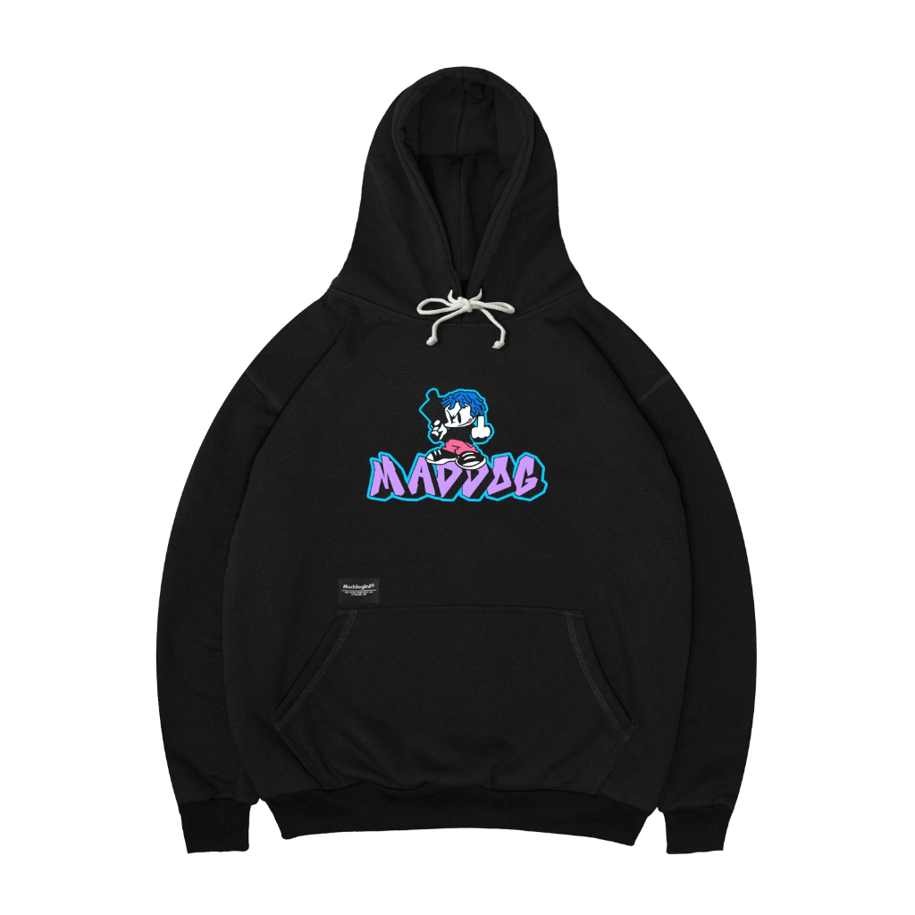 Maddog Infected - Hoodie - GRAFFITI HD Black | Jacket Pria Wanita Unisex Hitam Distro Official Maddo