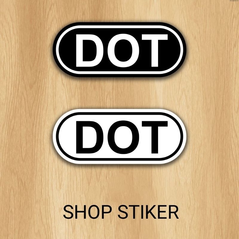 Stiker DOT Sticker HELM DOT
