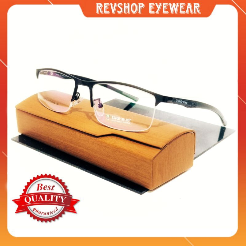 Frame Kacamata Fashion Sport Pria Half Frame