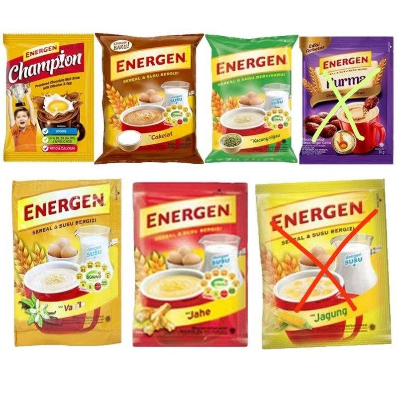 

Energen sachet isi 10pcs