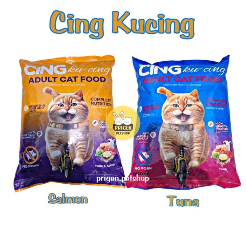 Cing Kucing Pakan Kucing Kering Berkualitas - Makanan Kucing Terbaik - Pakan Kucing Murah Dewasa Adu