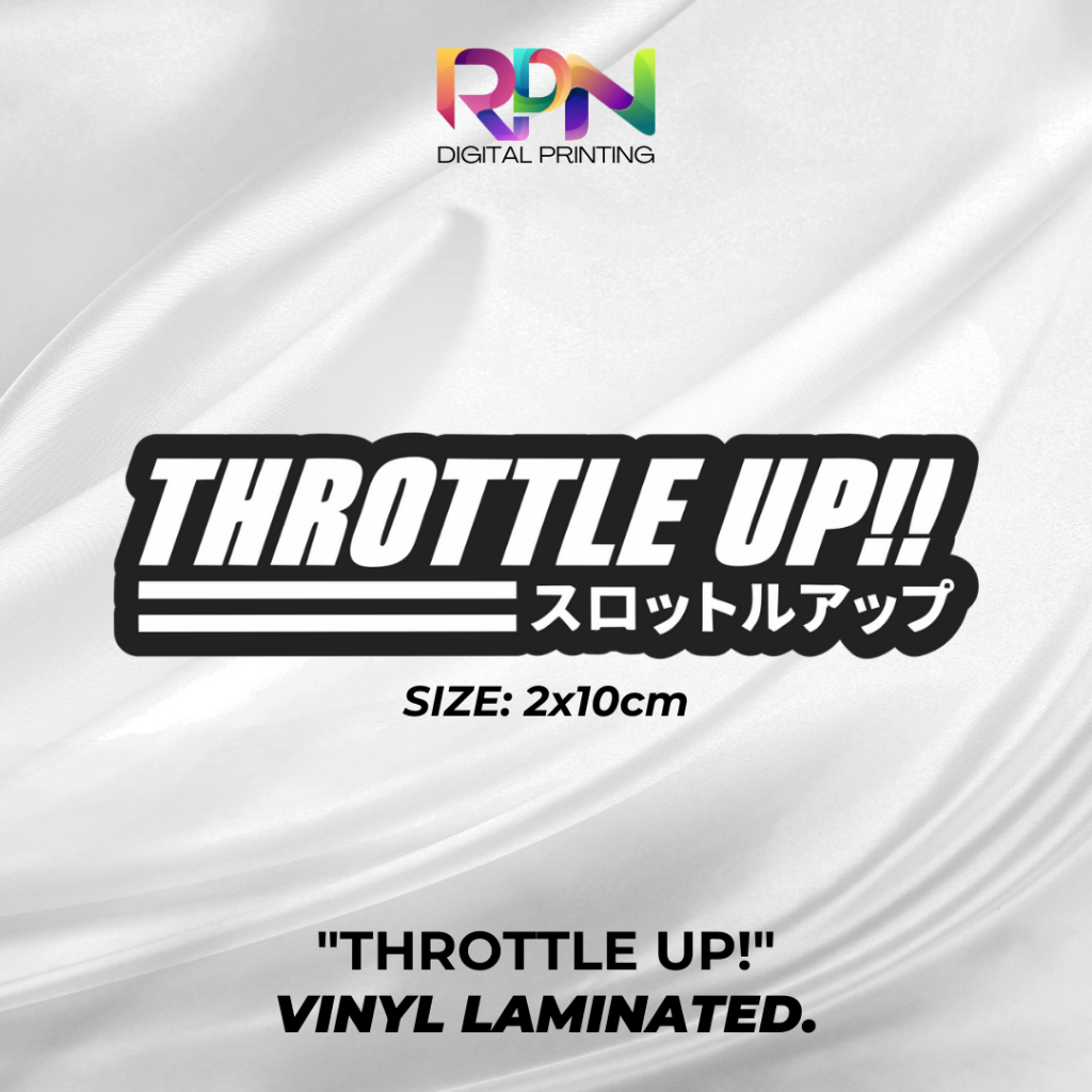 

STIKER/STICKER PRINTING PRINCUTT THROTTLE UP VIRALL