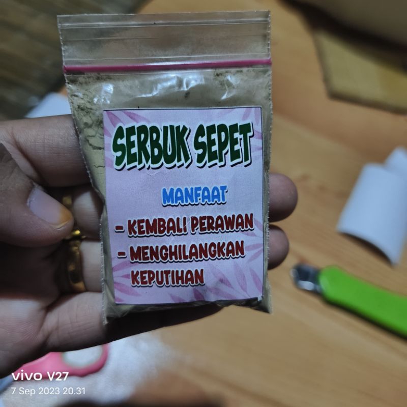 serbuk sepet kembali perawan jamu