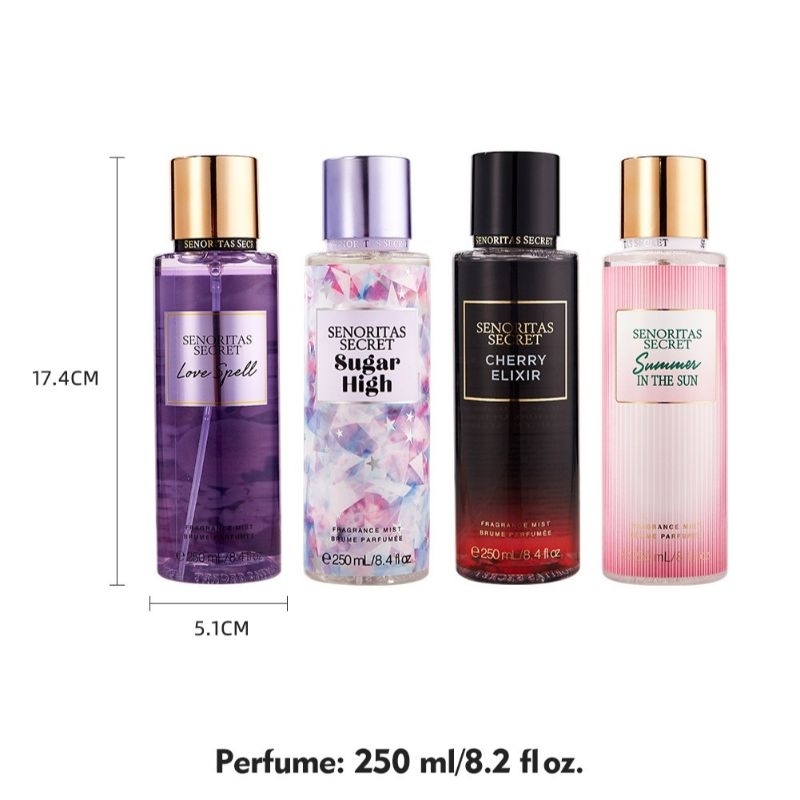 Body Mist Parfum Body Spray Senoritas Secret Original One Fragrance Victoria Secret Mist Brume Parfumee Deluxe 250