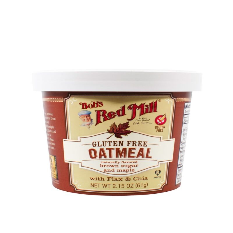 

Bob's Red Mill Gluten Free Oatmeal Brown Sugar & Maple 61g
